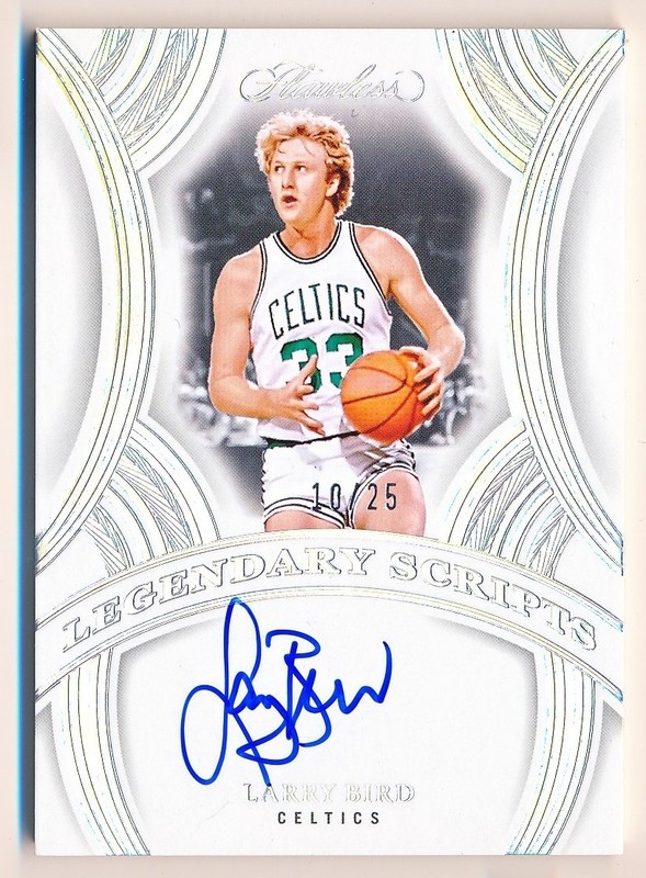 2024-25 Flawless Larry Bird Legendary Scripts Auto #LSC-LBI (10/25)