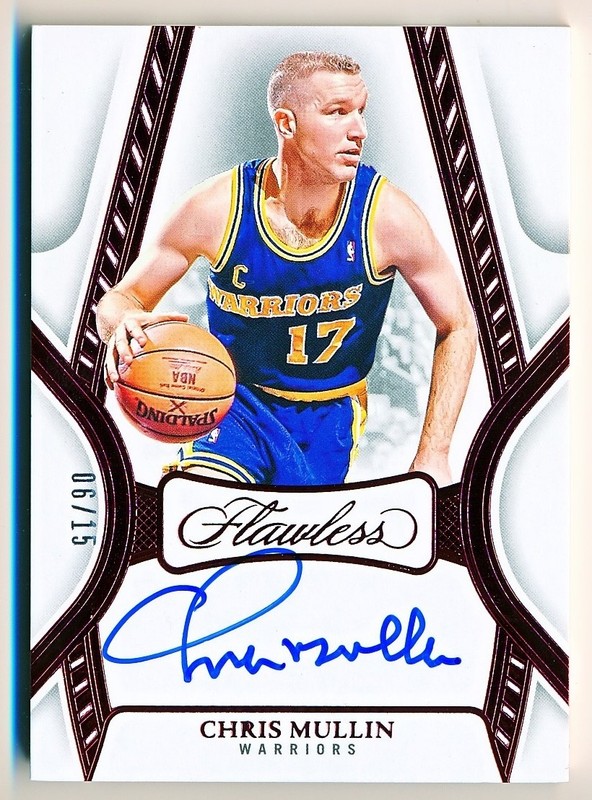2024-25 Flawless Chris Mullin Flawless Autographs Ruby Auto #FA-CMW (xx/15)