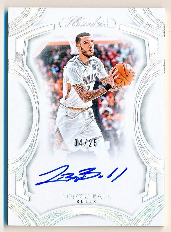 2024-25 Flawless Lonzo Ball Flawless Frame Signatures Auto #FFR-LBB (xx/25) QTY