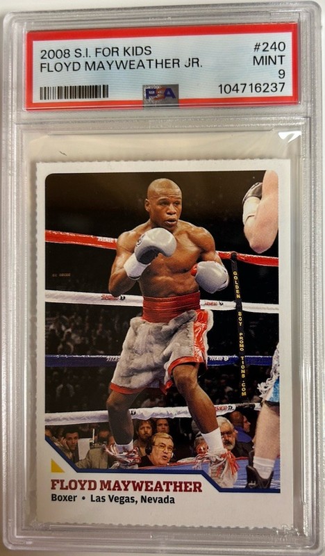 2008 S. I. Kids 240 Floyd Mayweather PSA 9 Mint