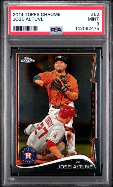 JOSE ALTUVE 2014 Topps Chrome #52 PSA 9 MINT
