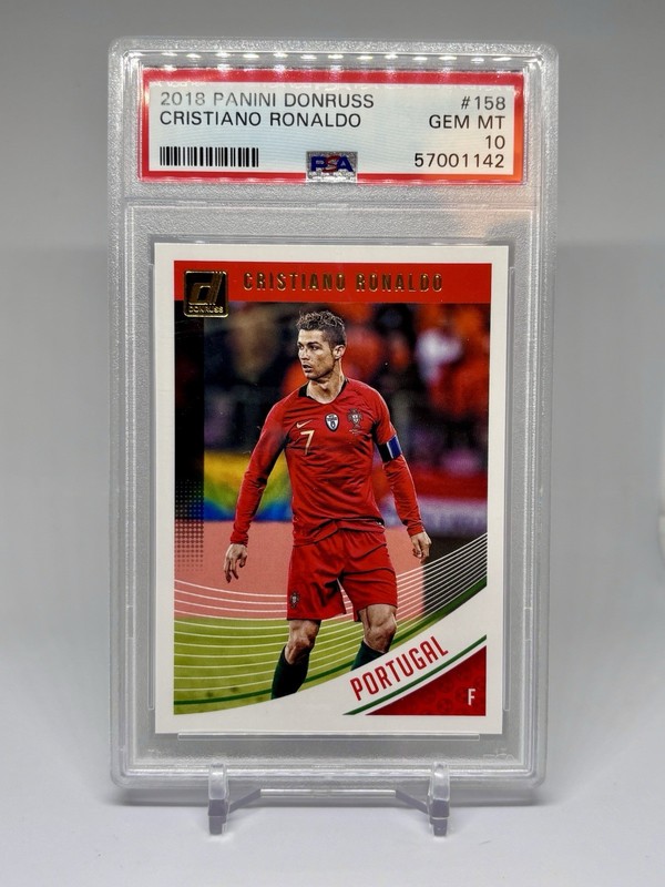 CRISTIANO RONALDO 2018 DONRUSS PORTUGAL #158 PSA 10