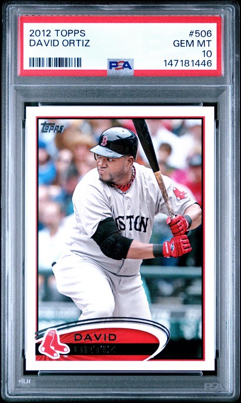 DAVID ORTIZ 2012 TOPPS #506 PSA 10 GEM MT view 1