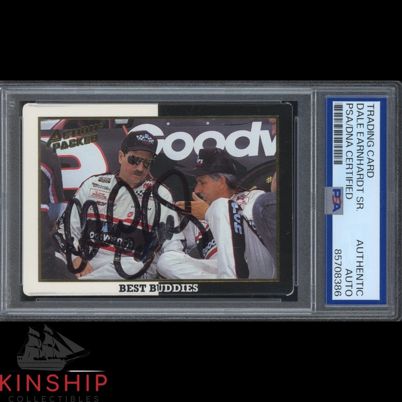Dale Earnhardt Sr signed 1994 Action Packed Card PSA DNA Slab NASCAR Auto C5598