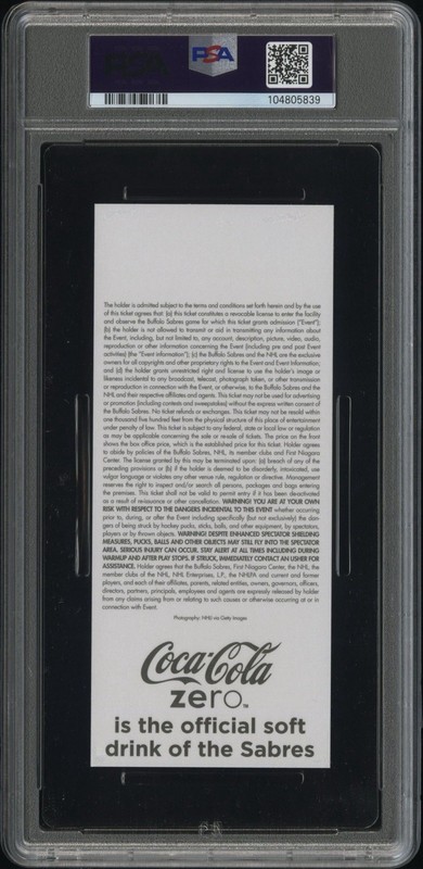 Connor McDavid Career Goals 11 & 12 Full Ticket PSA 10 POP 4 Rookie Year Goals view 2