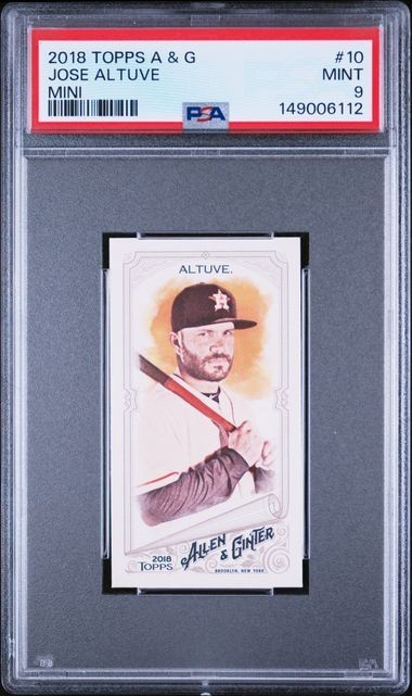 JOSE ALTUVE 2018 Topps A & G MINI #10 PSA 9 MINT POP 1