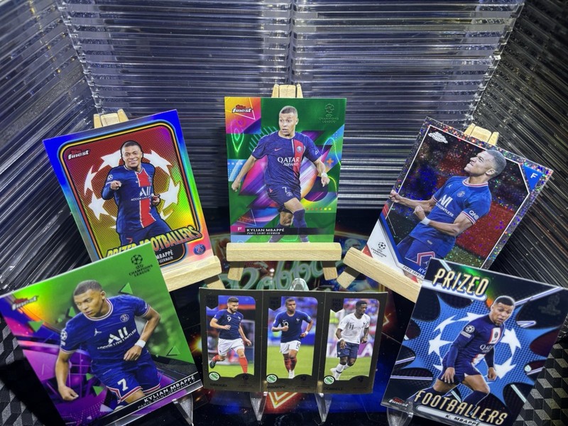 2020-21 Kylan Mbappe Topps Merlin Chrome And Other # Parallel, Base 15 card lot