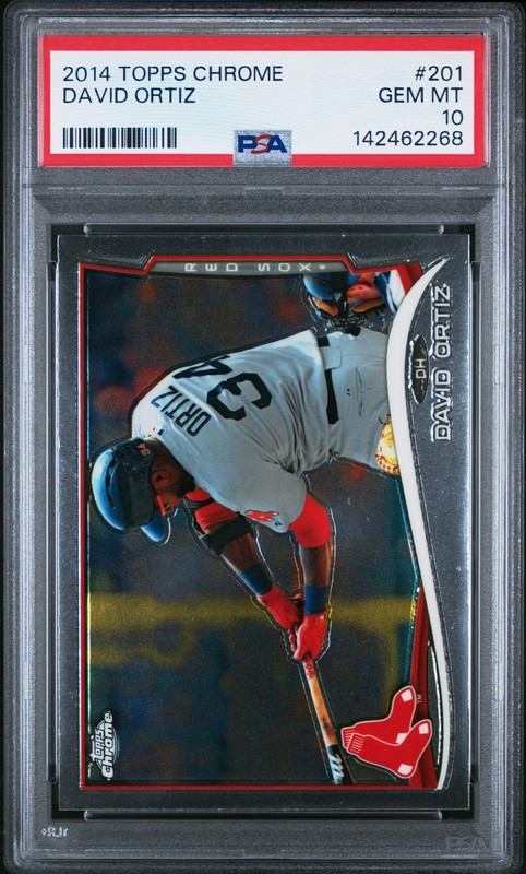 DAVID ORTIZ 2014 Topps Chrome #201 PSA 10 GEM MT