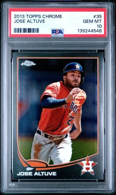 JOSE ALTUVE 2013 Topps Chrome #35 PSA 10 GEM MT