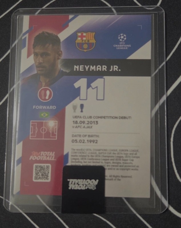 2025/26 Topps Total Footbal - Neymar JR. /99 - Master Magicians view 2