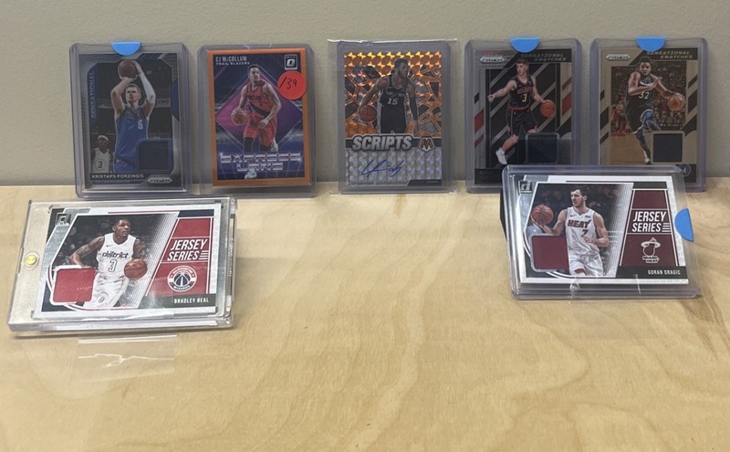 Lot Of 7 Basketball Cards - Auto, Numbered, Game Worn Patch, /39, Game Worn