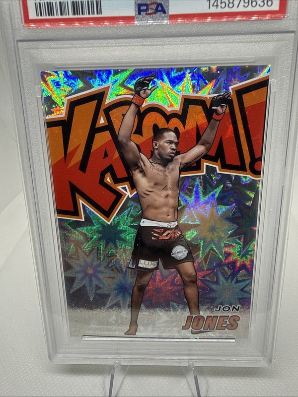 2025 Panini Combat Anthology - Kaboom! Jon Jones #10 Amazing Card PSA 9 view 2