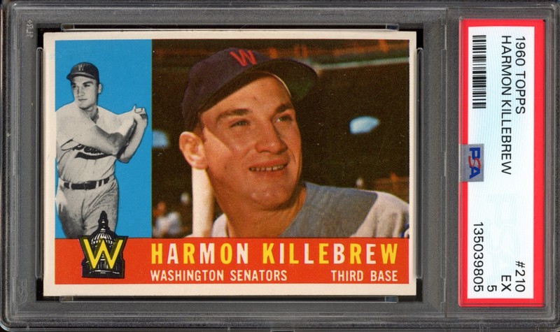 1960 Topps #210 Harmon Killebrew PSA 5 Vintage HOF Baseball Card (9805)