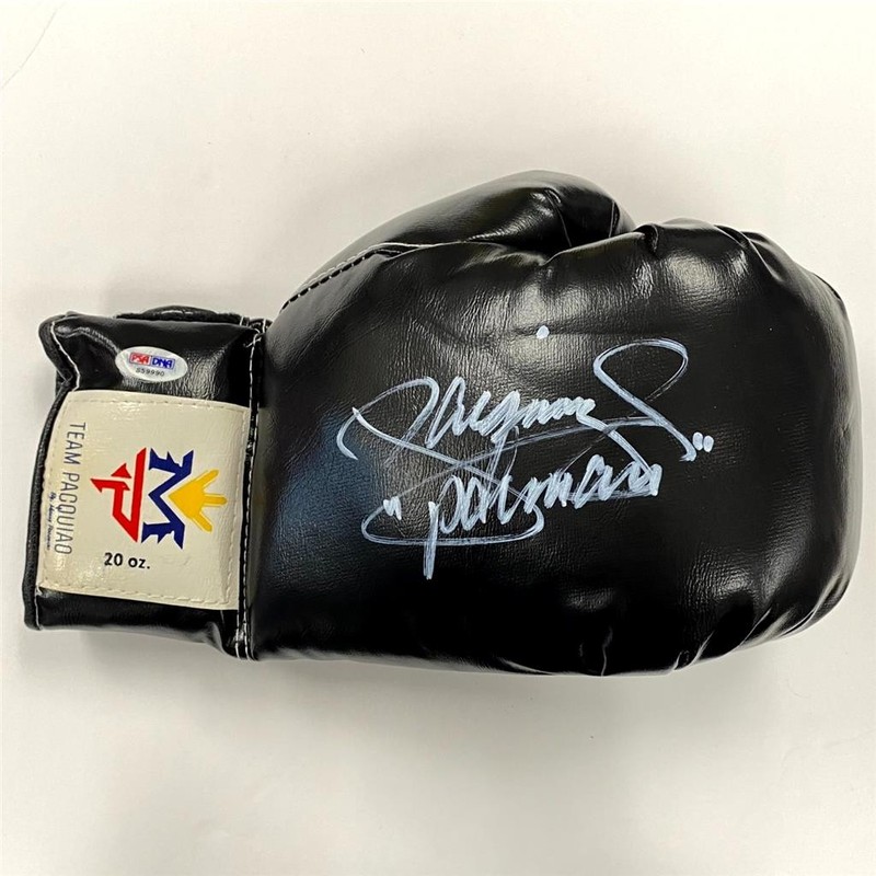 Manny Pacquiao signed "Pacman" Team Pacquiao Boxing Glove autograph ~ PSA