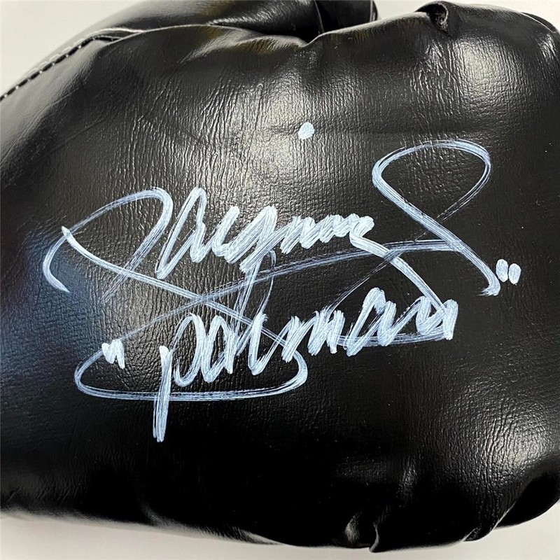 Manny Pacquiao signed "Pacman" Team Pacquiao Boxing Glove autograph ~ PSA view 2