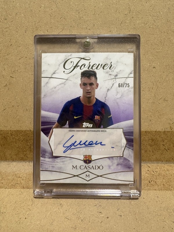 Marc Casado 2025 Topps FC Barcelona Forever Purple Auto /75