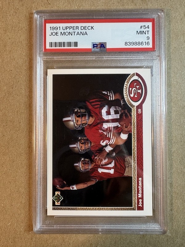 1991 Upper Deck - Joe Montana #54 PSA 9 49ers HOF Legend Mint