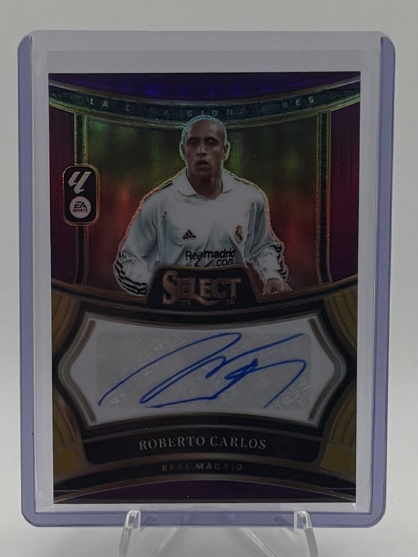 2024-25 Panini Select La Liga Roberto Carlos Purple Prizm Auto /49 