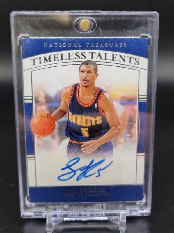 2019-20 National Treasures Jalen Rose Timeless Talents Auto /99 Nuggets