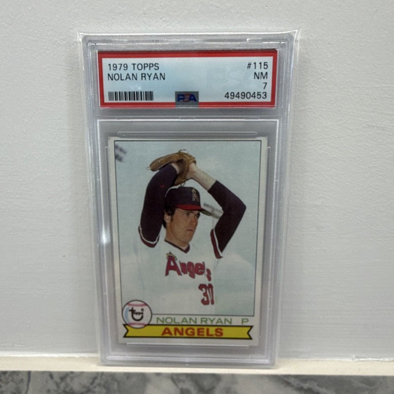 Topps 1979 Nolan Ryan #115 Angels PSA 7 MLB Base Set Sports Trading Card