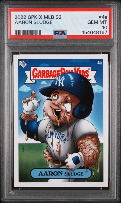 Aaron Judge 2022 Topps Garbage Pail Kids #4a *Aaron Sludge* Yankees Rare PSA 10