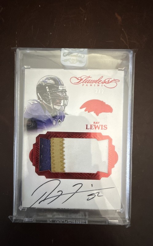 2016 Panini Flawless - Game Used Patch Auto /2 Ray Lewis