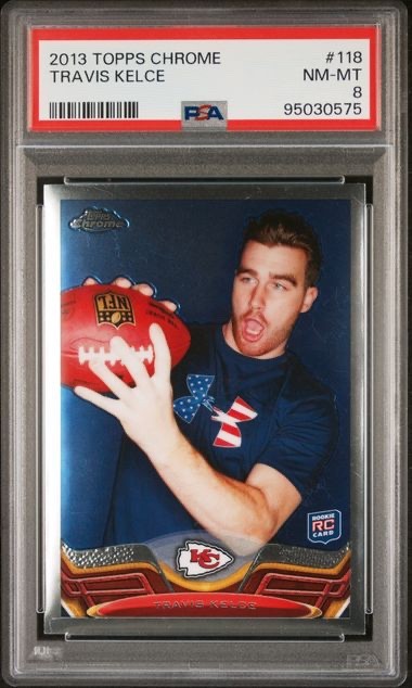 2013 Topps Chrome - Rookie Travis Kelce #118 PSA 8 (RC)