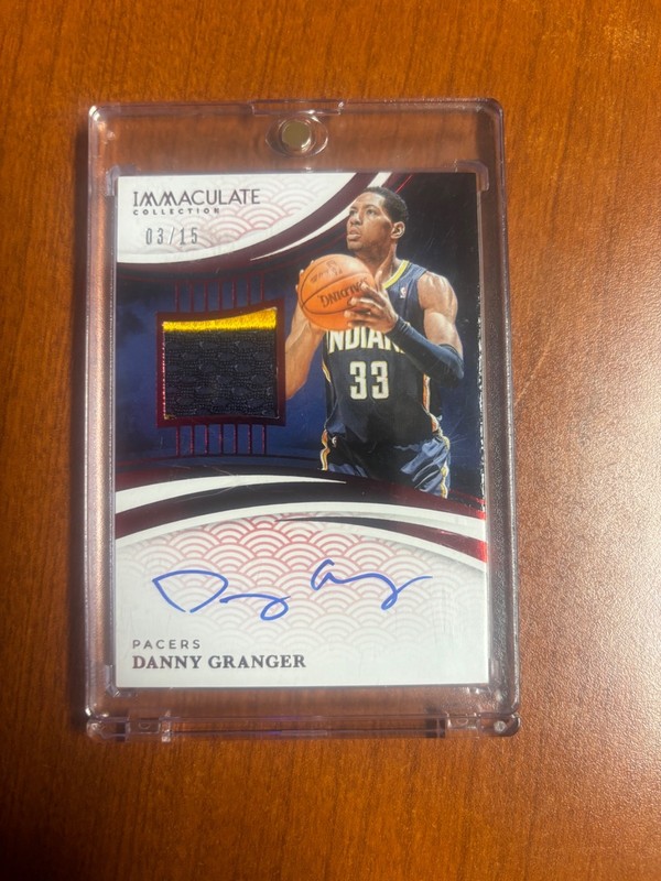 Danny Granger 2024-25 Panini Immaculate Jersey Number Patch Auto /15 #PAU-DGR