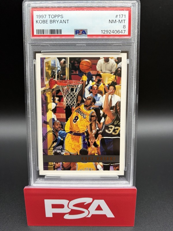 1997 TOPPS KOBE BRYANT #171 PSA 8