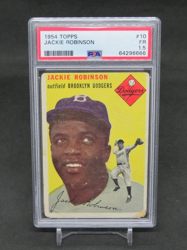 1954 TOPPS JACKIE ROBINSON #10 PSA 1.5 FR BROOKLYN DODGERS AL2