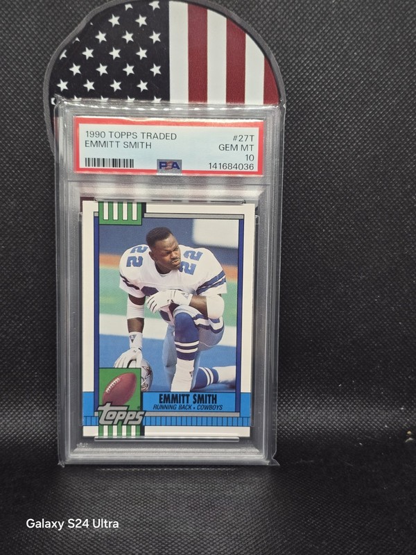 1990 Topps 1990 Emmitt Smith PSA GEM MT 10*** Emmitt Smith PSA 10 Dallas Cowboys