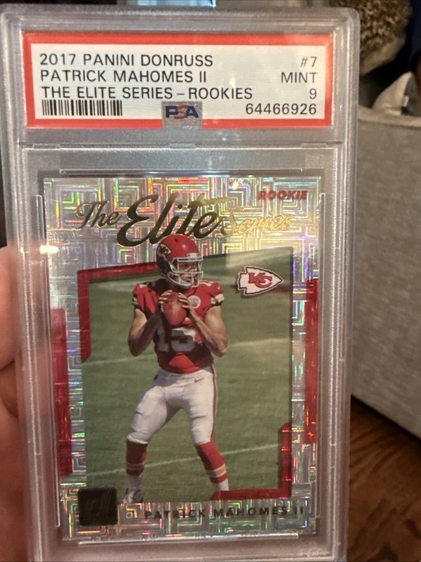 🔥 2017 Panini Donruss Patrick Mahomes II “The Elite Series Rookies” PSA 9