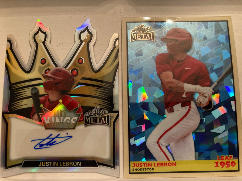 2026 Leaf Metal Justin Lebron 1/10 auto & Cracked Ice 1/8