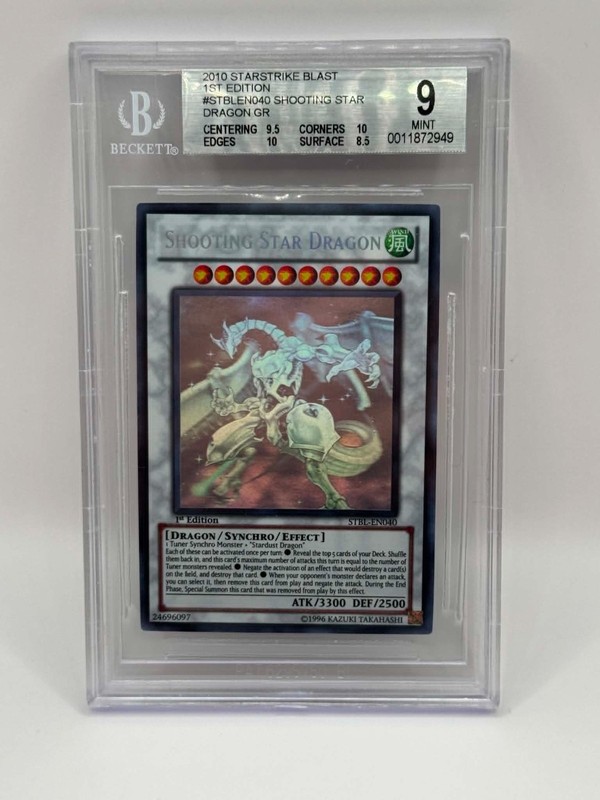 2010 YuGiOh! Shooting Star Dragon STBL EN040 Ghost Rare 1st Edition BGS 9
