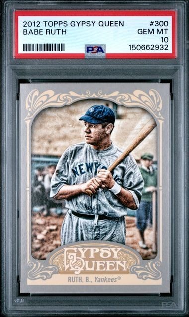 BABE RUTH 2012 Topps Gypsy Queen #300 PSA 10 GEM MT HOF POP 2