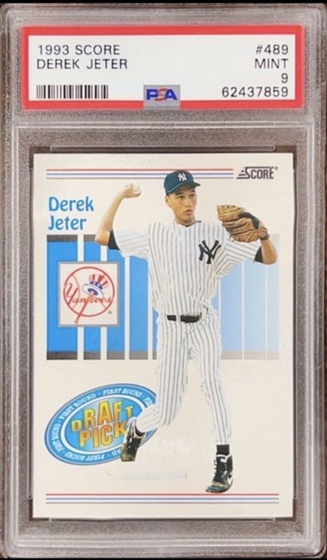 1993 SCORE #489 DEREK JETER RC PSA 9