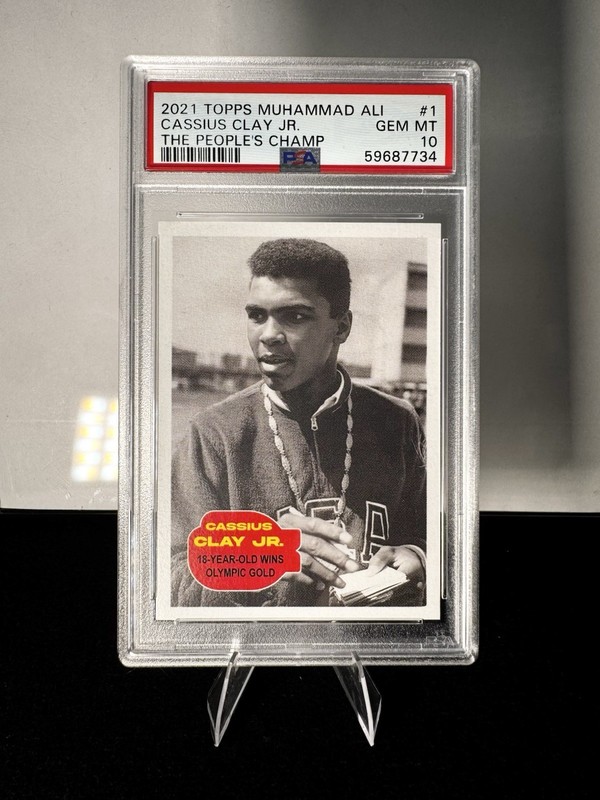 2021 Topps Muhammad Ali Cassius Clay Jr PSA 10 GEM MT #1 People’s Champ