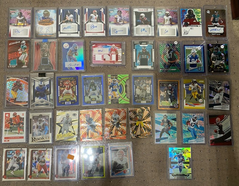 NFL and College Football Auto, Numbered, Patch, Rookie Lot