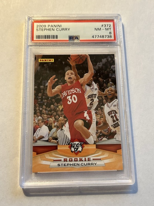 2009 PANINI STEPHEN CURRY #372 ROOKIE CARD RC PSA 8 WARRIORS CLEAN 🔥🔥🔥