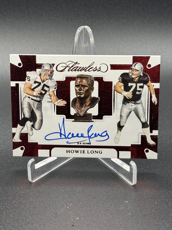 2022 Panini Flawless Howie Long Career Progressions Auto Ruby /8