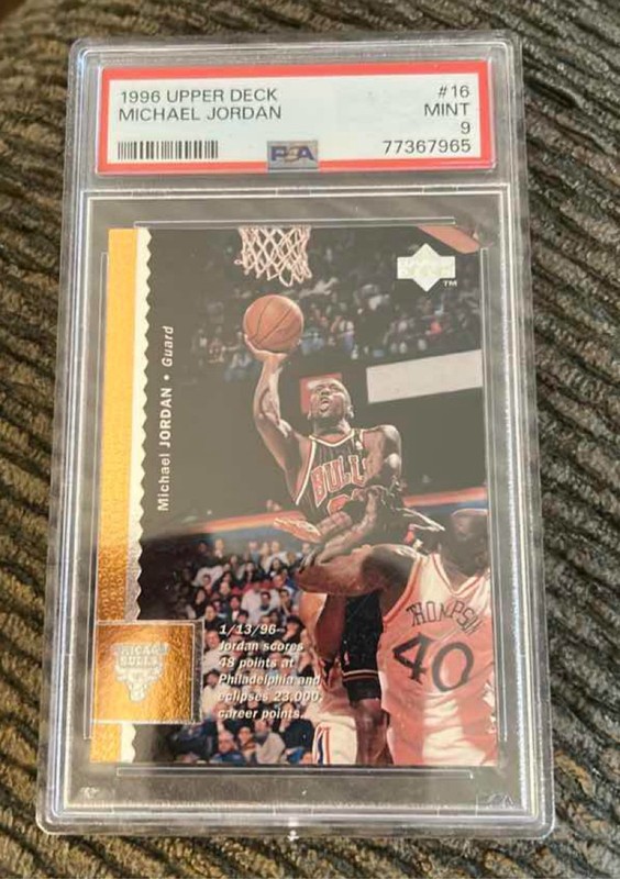 1996-97 Upper Deck Michael Jordan PSA 9 Graded Card