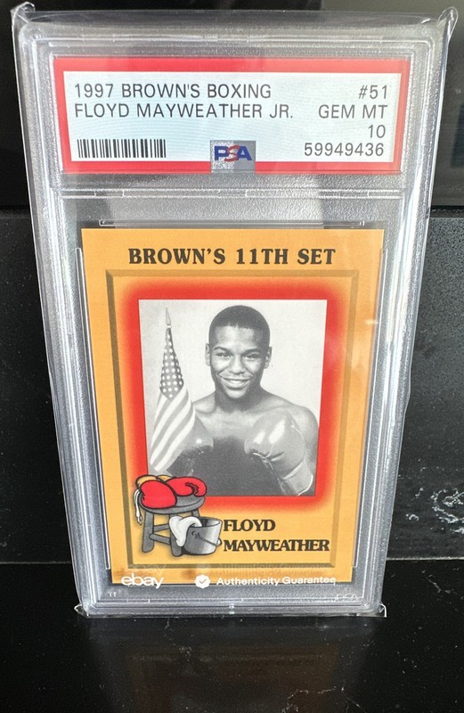 1997 Brown's Boxing - Floyd Mayweather Jr. #51 (RC) PSA 10
