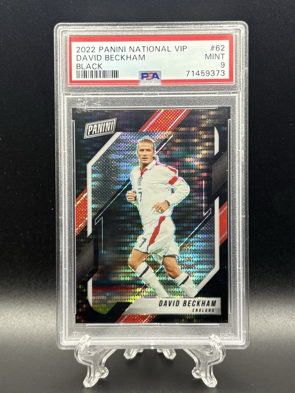 2022 Panini National David Beckham Black 1/5 PSA 9