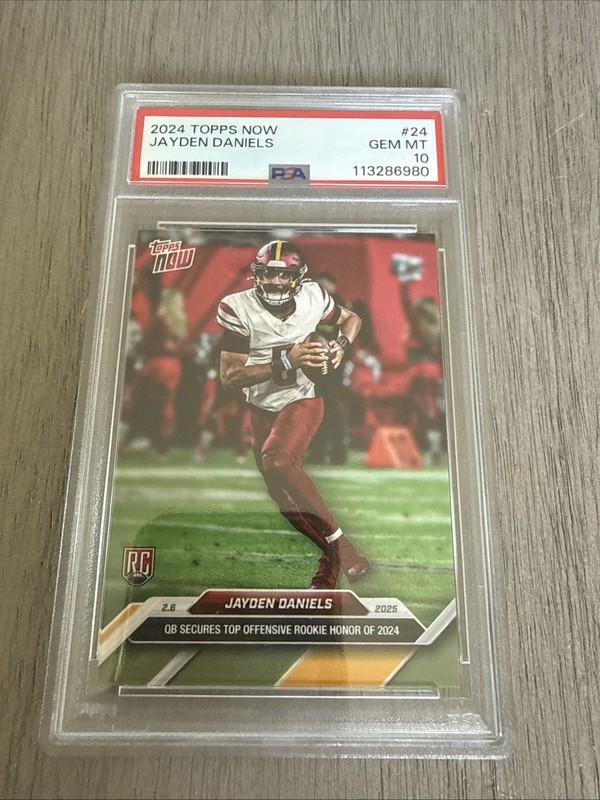 Jayden Daniels - 2024 Topps Now - #24 - Rookie (RC) - PSA 10