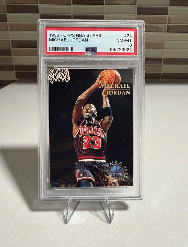 1996 Topps Stars - Michael Jordan #24 Bulls PSA 8