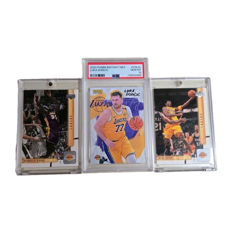 Luka Doncic PSA10 Triple Threat L.A. Lakers Kobe/Shaq Fanatics view 2