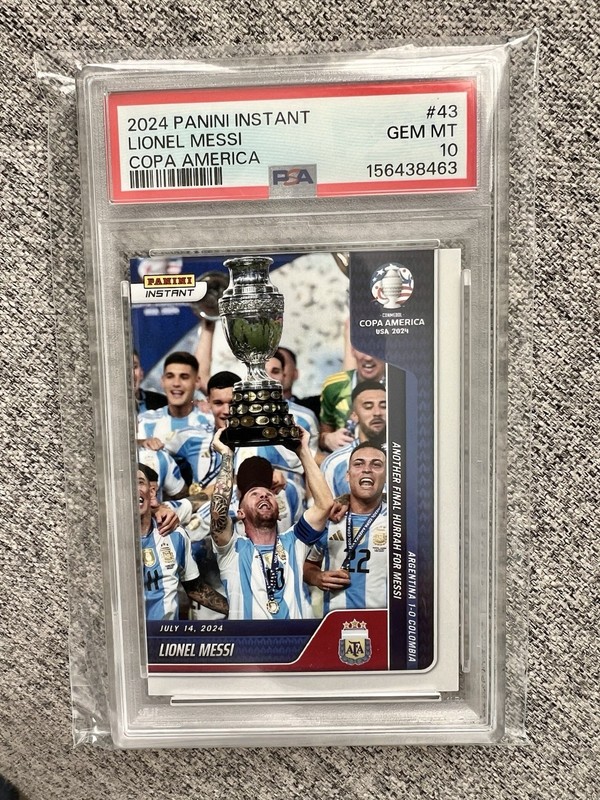 2024 Panini Instant CONMEBOL Copa America Lionel Messi #43 /12674 PSA 10