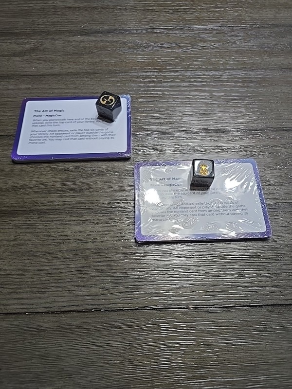 MTG MagicCon Black Lotus VIP Planar Dice And Very Rare Unopened Planeschase Kit