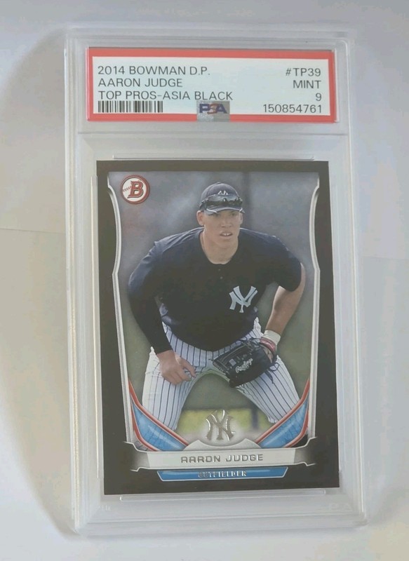 2014 Bowman Draft Aaron Judge Top Prospects Asia Black Rookie PSA 9
