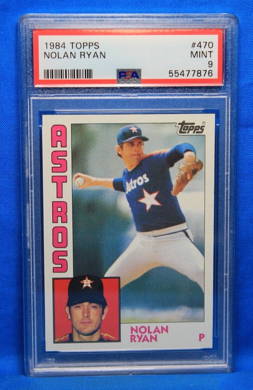 1984 TOPPS # 470 Nolan Ryan PSA 9 MINT # 55477876  HOUSTON ASTROS !!!!
